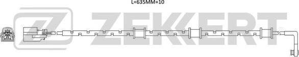 Zekkert BS-8123 - Сигнализатор, износ тормозных колодок autosila-amz.com