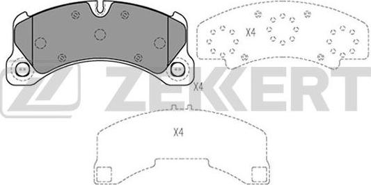 Zekkert BS-2459 - Тормозные колодки, дисковые, комплект autosila-amz.com