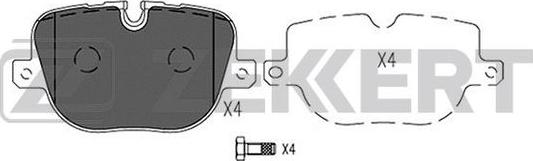 Zekkert BS-2529 - Тормозные колодки, дисковые, комплект autosila-amz.com