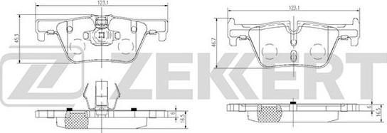 Zekkert BS-2149 - Тормозные колодки, дисковые, комплект autosila-amz.com