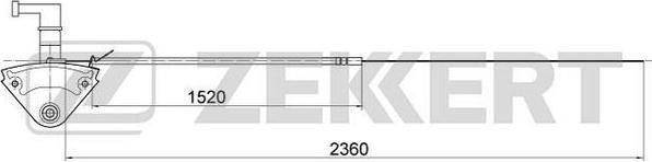 Zekkert BZ-1045 - Тросик замка капота autosila-amz.com