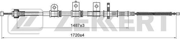 Zekkert BZ-1055 - Тросик, cтояночный тормоз autosila-amz.com