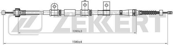 Zekkert BZ-1068 - Тросик, cтояночный тормоз autosila-amz.com