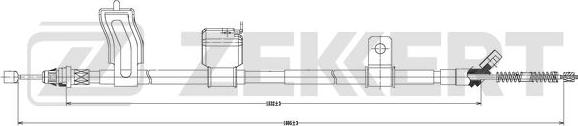 Zekkert BZ-1011 - Тросик, cтояночный тормоз autosila-amz.com