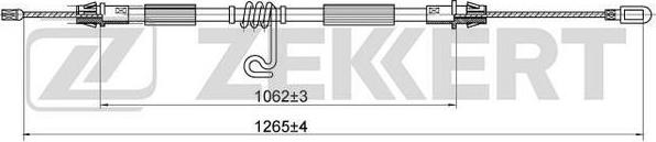 Zekkert BZ-1076 - Тросик, cтояночный тормоз autosila-amz.com
