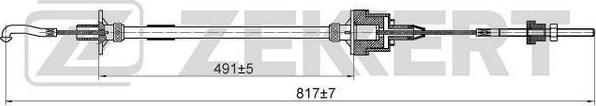 Zekkert BZ-1160 - Трос, управление сцеплением autosila-amz.com