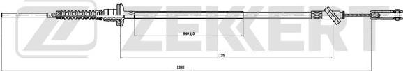 Zekkert BZ-1348 - Трос, управление сцеплением autosila-amz.com