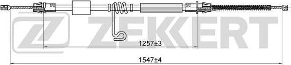 Zekkert BZ-1225 - Тросик, cтояночный тормоз autosila-amz.com