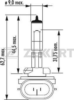 Zekkert LP-1068 - Лампа накаливания, противотуманная фара autosila-amz.com