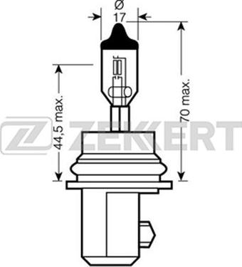 Zekkert LP-1007 - Лампа накаливания, основная фара autosila-amz.com