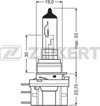 Zekkert LP-1039 - Лампа накаливания, основная фара autosila-amz.com