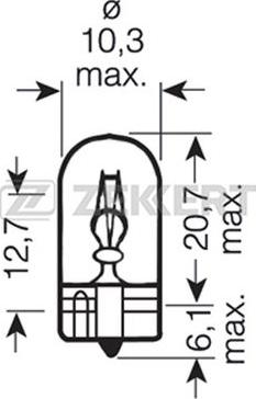 Zekkert LP-1149 - Лампа накаливания, фонарь указателя поворота autosila-amz.com