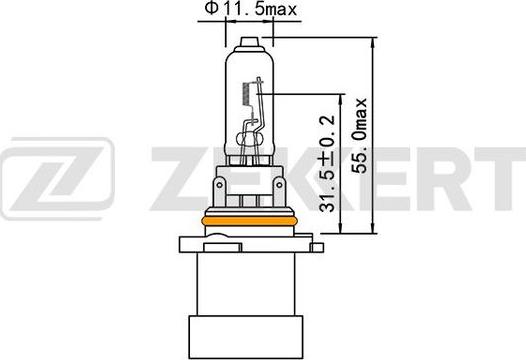 Zekkert LP-1145 - Лампа накаливания, основная фара autosila-amz.com