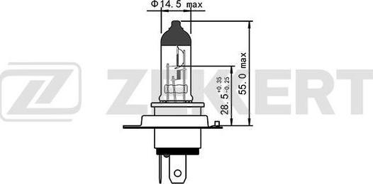 Zekkert lp1147 - Лампа накаливания, основная фара autosila-amz.com