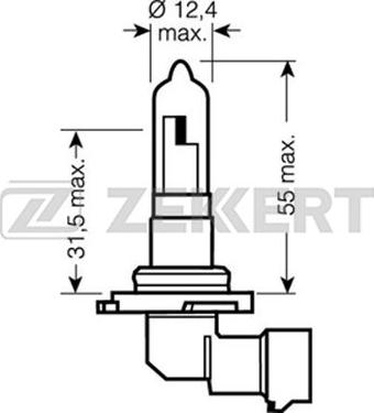 Zekkert LP-1108 - Лампа накаливания, основная фара autosila-amz.com