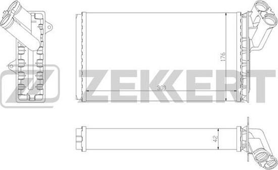 Zekkert MK-5068 - Теплообменник, отопление салона autosila-amz.com