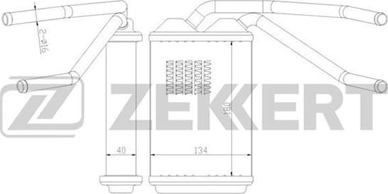 Zekkert MK-5030 - Радиатор отоп. Daewoo Espero (KLEJ) 91-, Nexia (KLETN) 95- autosila-amz.com