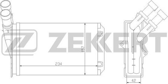Zekkert MK-5020 - Теплообменник, отопление салона autosila-amz.com
