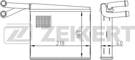Zekkert MK-5115 - Радиатор отоп. MB Sprinter (901-904, 909) 95- autosila-amz.com