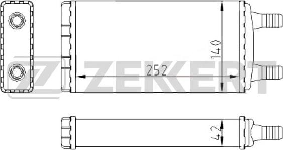 Zekkert MK-5120 - Теплообменник, отопление салона autosila-amz.com