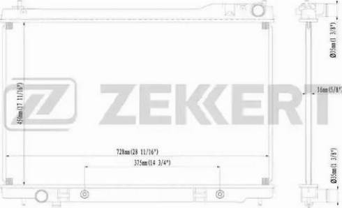 Zekkert MK1467 - Радиатор, охлаждение двигателя autosila-amz.com