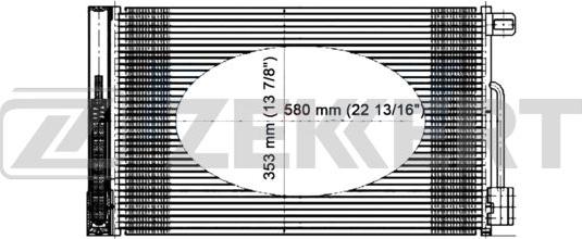 Zekkert MK-3006 - Конденсатор кондиционера autosila-amz.com