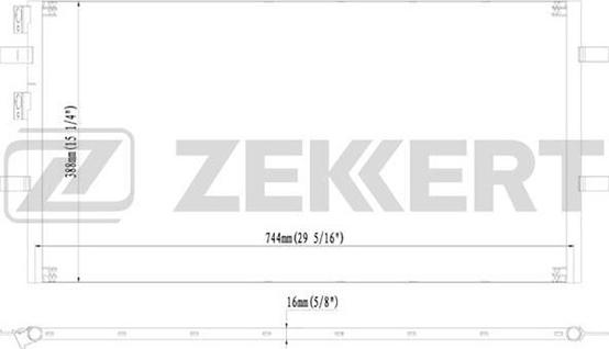 Zekkert MK-3120 - Конденсатор кондиционера autosila-amz.com