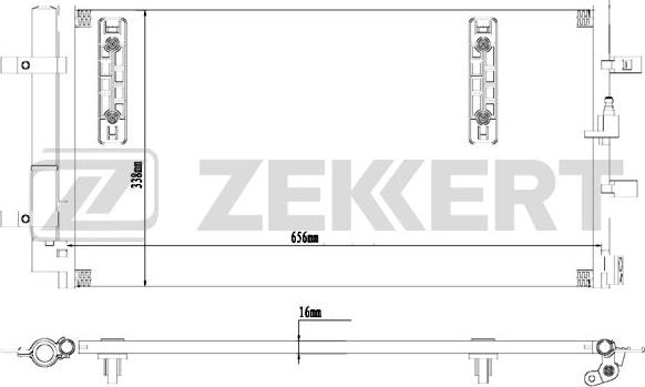 Zekkert MK-3179 - Конденсатор кондиционера autosila-amz.com