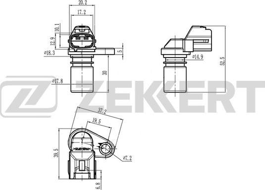 Zekkert SE-4095 - Датчик импульсов, коленвал autosila-amz.com