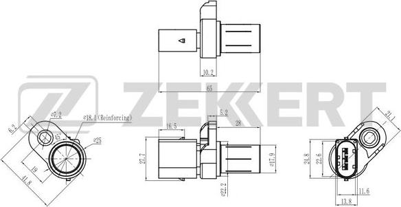 Zekkert SE-4096 - Датчик импульсов, коленвал autosila-amz.com