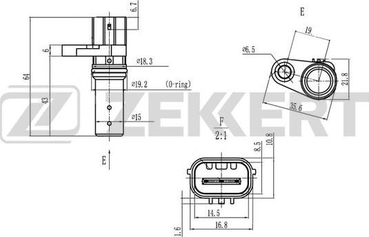 Zekkert SE-4090 - Датчик импульсов, коленвал autosila-amz.com