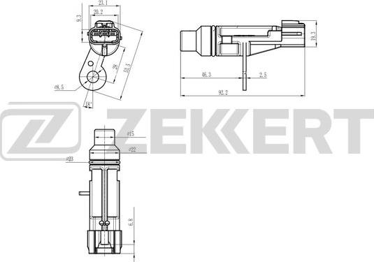 Zekkert SE-4091 - Датчик импульсов, коленвал autosila-amz.com