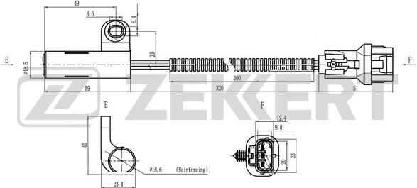 Zekkert SE-4092 - Датчик импульсов, коленвал autosila-amz.com