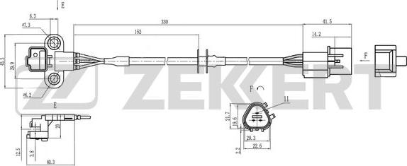 Zekkert SE-4049 - Датчик импульсов, коленвал autosila-amz.com