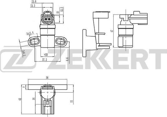 Zekkert SE-4059 - Датчик импульсов, коленвал autosila-amz.com