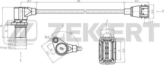 Zekkert SE-4052 - Датчик импульсов, коленвал autosila-amz.com