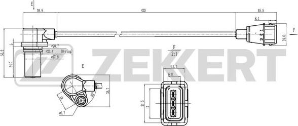 Zekkert SE-4069 - Датчик импульсов, коленвал autosila-amz.com