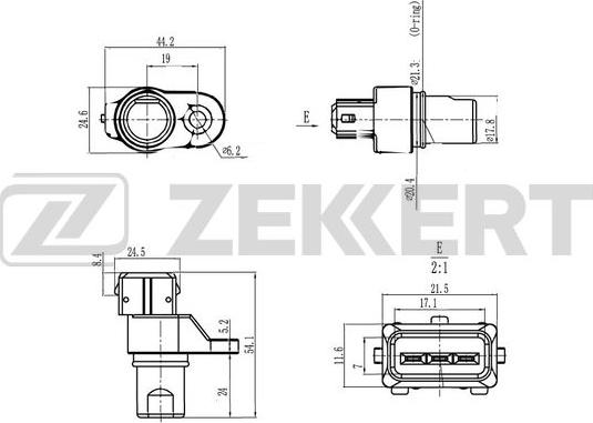 Zekkert SE-4065 - Датчик импульсов, коленвал autosila-amz.com
