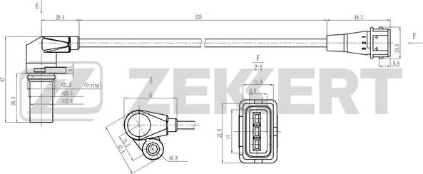 Zekkert SE-4066 - Датчик импульсов, коленвал autosila-amz.com