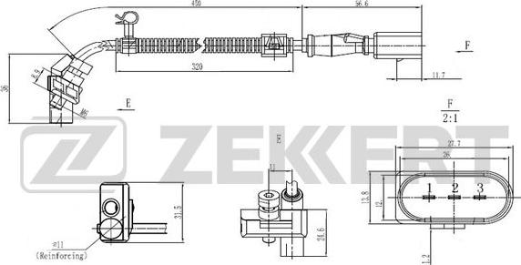 Zekkert SE-4061 - Датчик импульсов, коленвал autosila-amz.com