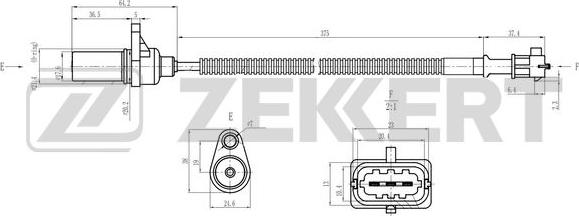 Zekkert SE-4068 - Датчик импульсов, коленвал autosila-amz.com
