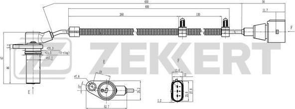 Zekkert SE-4067 - Датчик импульсов, коленвал autosila-amz.com