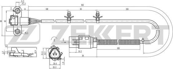 Zekkert SE-4036 - Датчик импульсов, коленвал autosila-amz.com