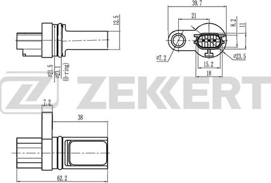 Zekkert SE-4038 - Датчик импульсов, коленвал autosila-amz.com