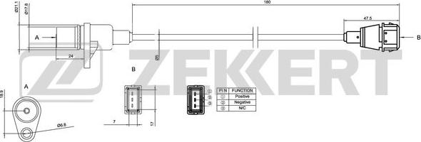 Zekkert SE-4020 - Датчик импульсов, коленвал autosila-amz.com
