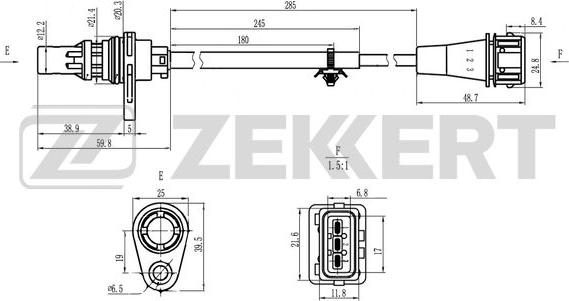 Zekkert SE-4075 - Датчик импульсов, коленвал autosila-amz.com