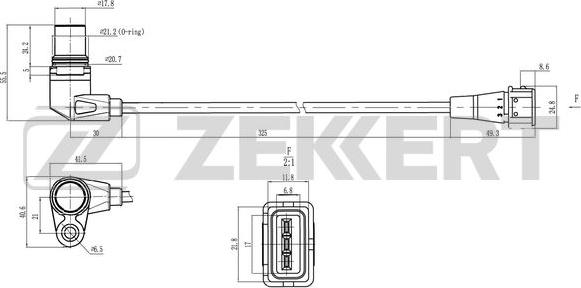 Zekkert SE-4106 - Датчик импульсов, коленвал autosila-amz.com