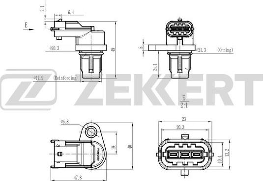 Zekkert SE-4100 - Датчик, импульс зажигания autosila-amz.com