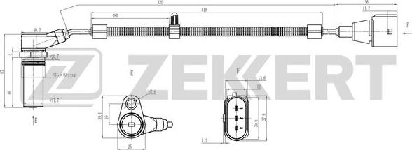 Zekkert SE-4119 - Датчик импульсов, коленвал autosila-amz.com