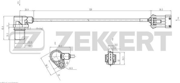 Zekkert SE-4116 - Датчик импульсов, коленвал autosila-amz.com